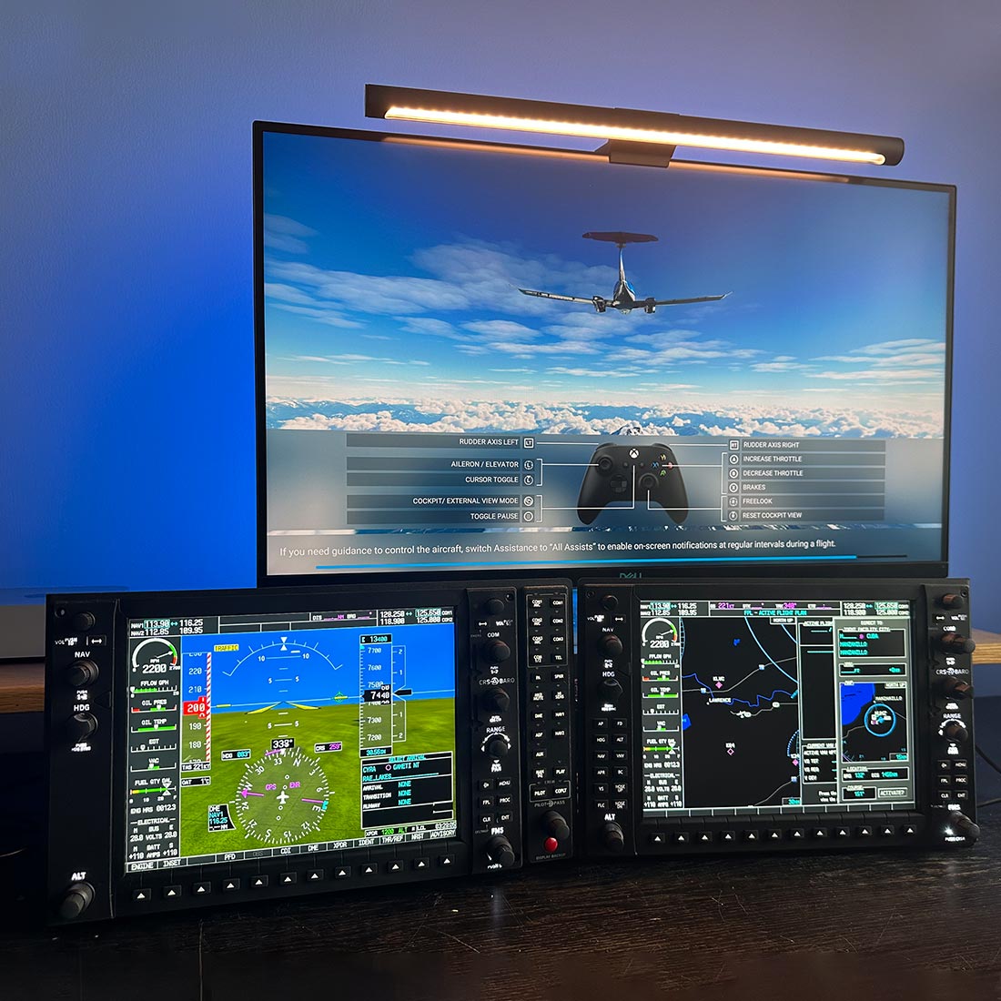 Rowsfire Garmin G1000 flight simulation panel