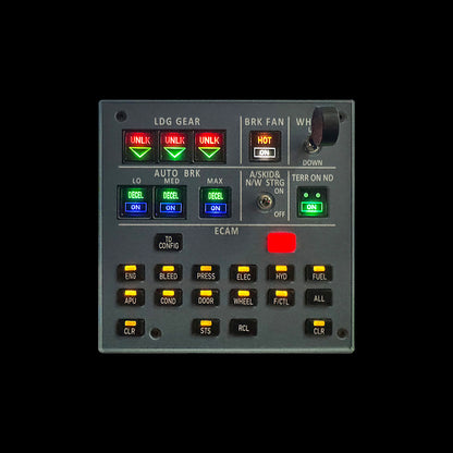 Rowsfire A103 A320/A310/A350/XECAM Landing Gear Indicator Integrated Panel