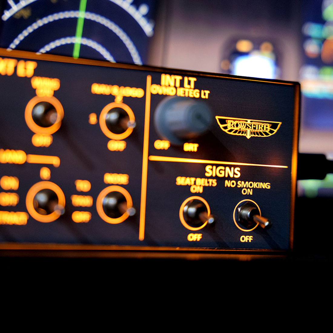 Rowsfire A101 A320 mini Light Overhead Panel (OVH)