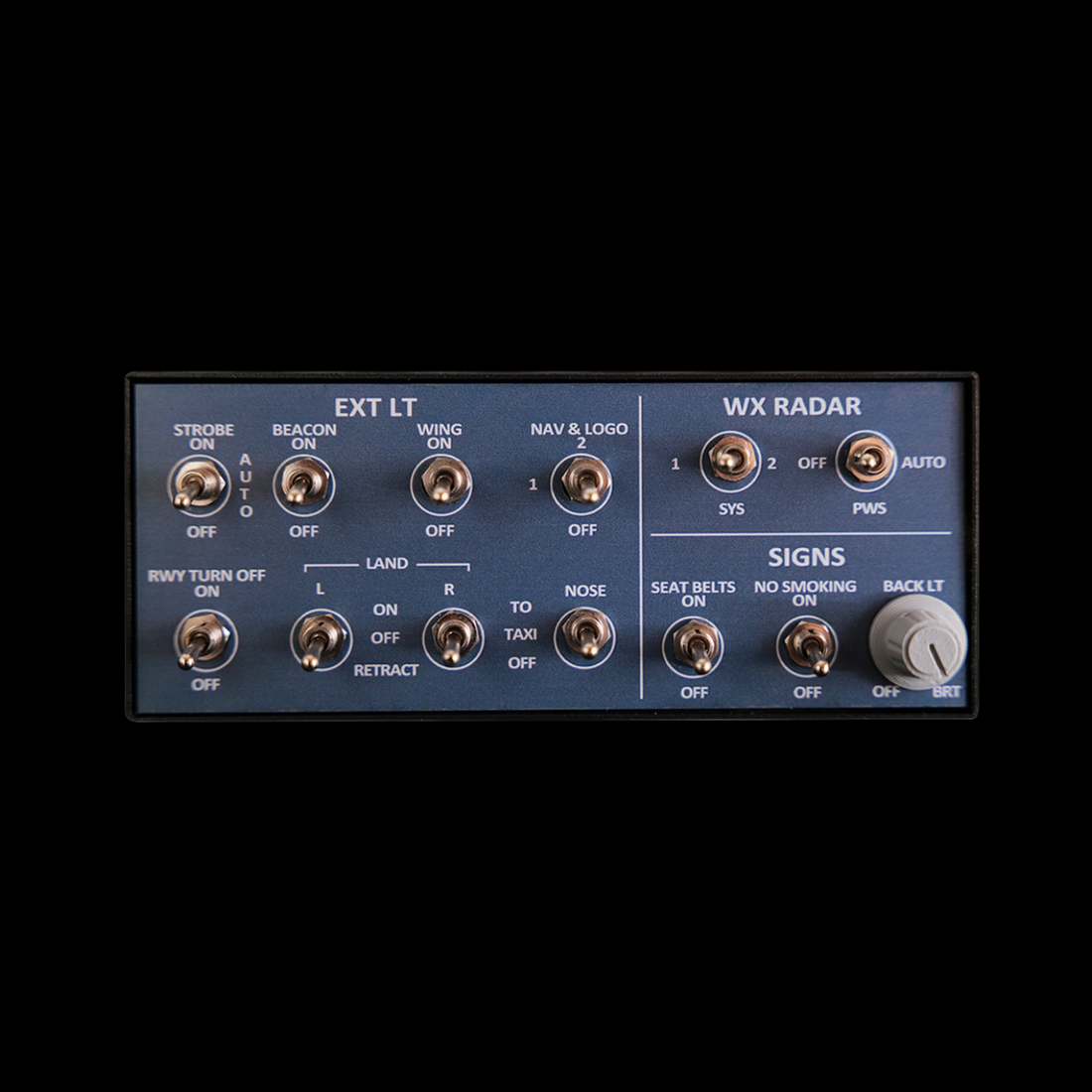 Rowsfire A101 A320 mini Light Overhead Panel (OVH)