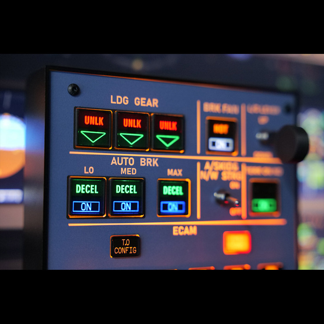 Rowsfire A103 A320/A310/A350/XECAM Landing Gear Indicator Integrated Panel