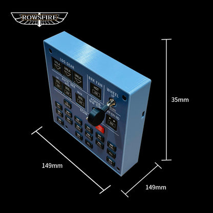 Rowsfire A103 A320/A310/A350/XECAM Landing Gear Indicator Integrated Panel - Rowsfire