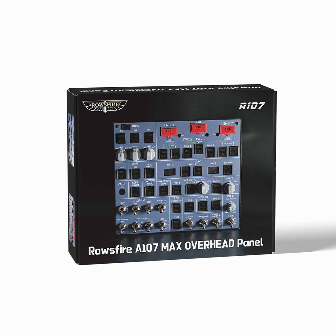 Rowsfire A107 A320pro/A320 MAX Light Overhead Panel (OVH)-V3.1 - Rowsfire