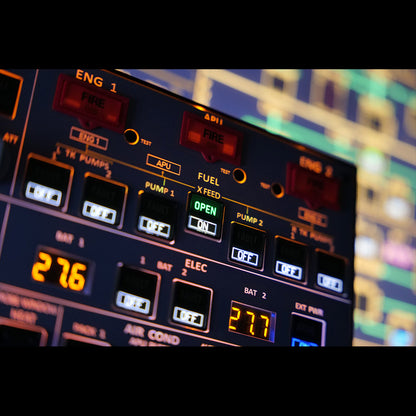 Rowsfire A107 A320pro/A320 MAX Light Overhead Panel (OVH)-Presale