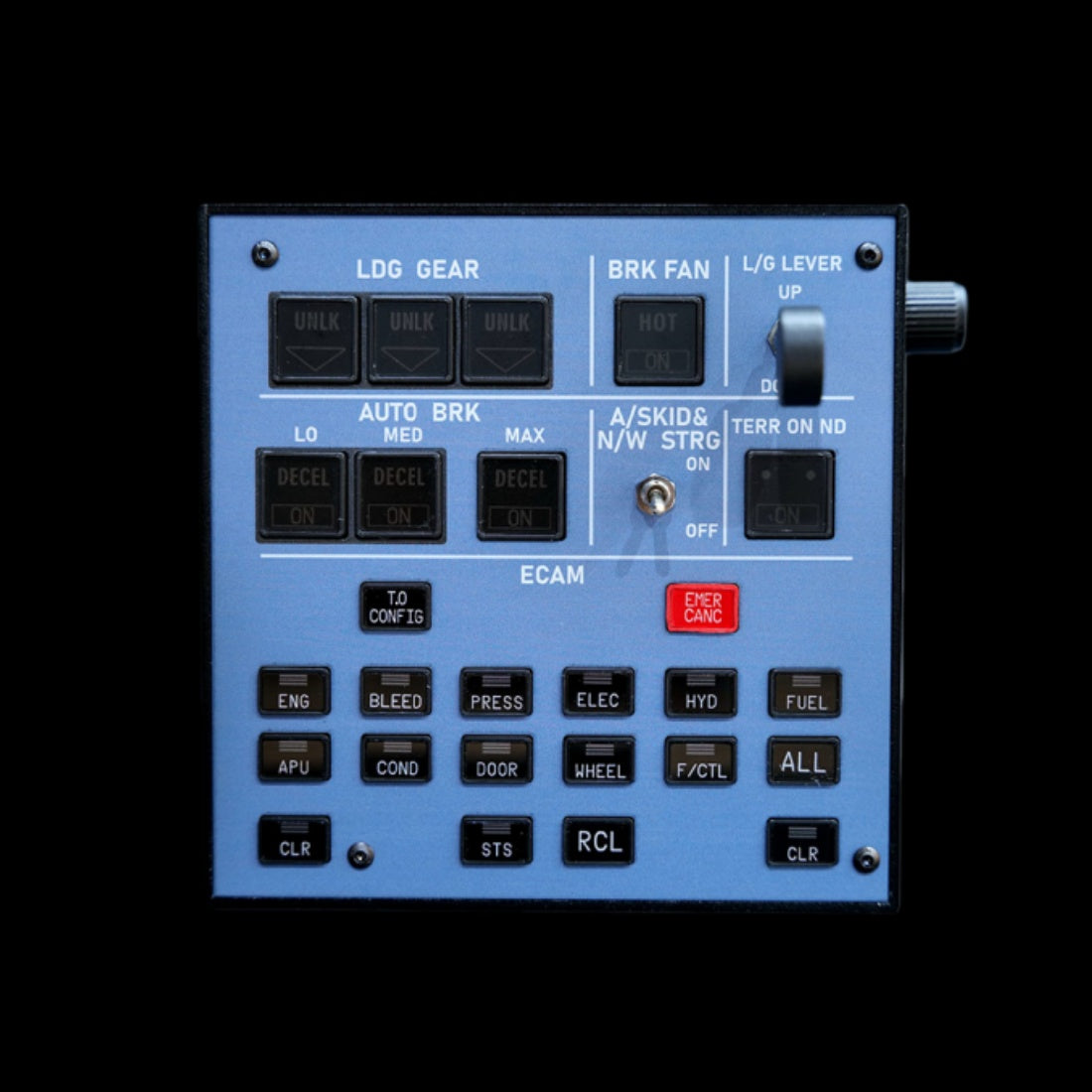 Rowsfire A103 A320/A310/A350/XECAM Landing Gear Indicator Integrated Panel