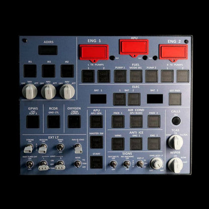 Rowsfire A107 V2.0 A320pro/A320 MAX Light Overhead Panel (OVH)