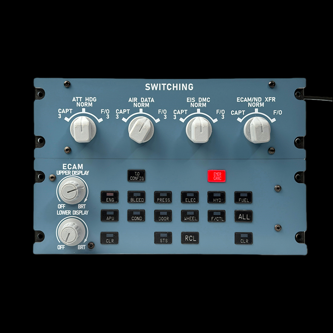 Rowsfire A109 1:1 Scale ATT-ADIRS-EIS Integrated Panel | Rowsfire