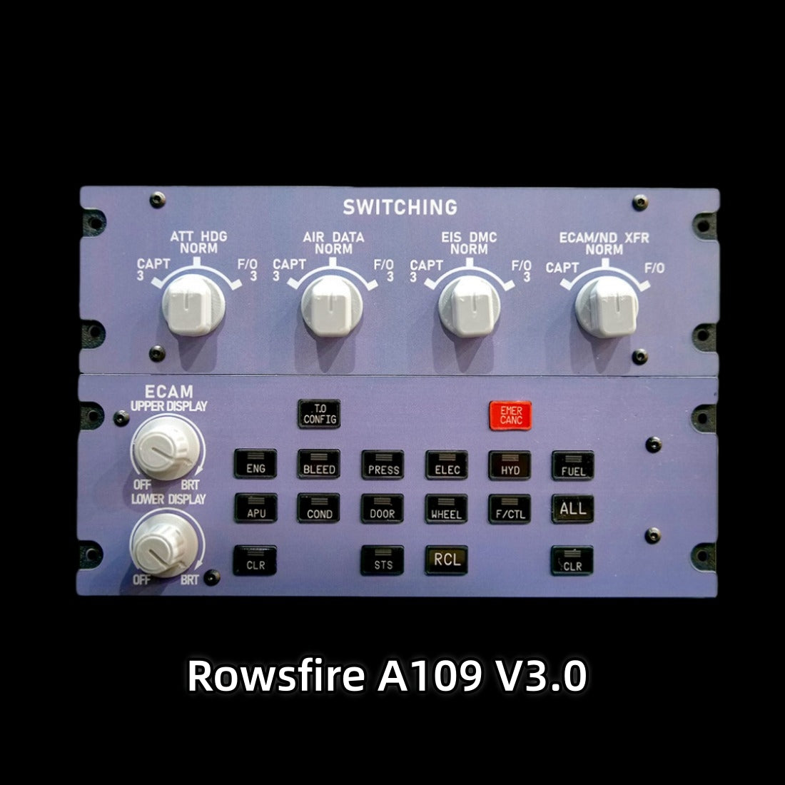 Rowsfire A109 1:1 Scale ATT-ADIRS-EIS Integrated Panel