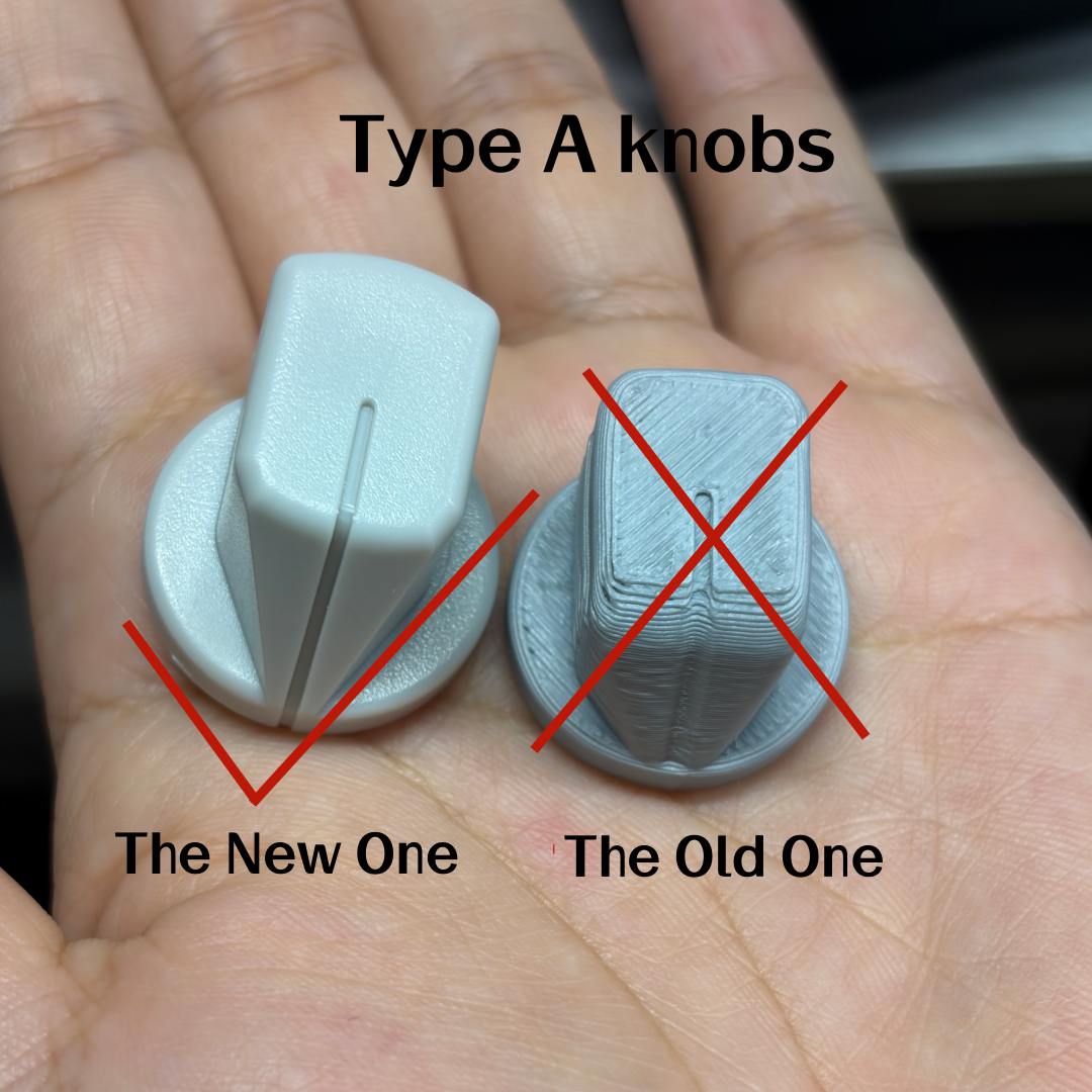 Knob Replacement Shipping Fee (Latest Injection-Molded Knobs) - Rowsfire
