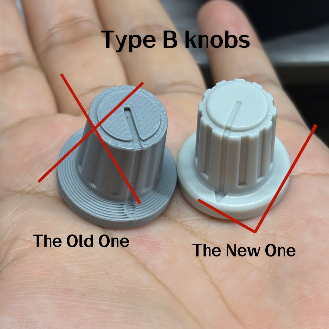 Knob Replacement Shipping Fee (Latest Injection-Molded Knobs) - Rowsfire