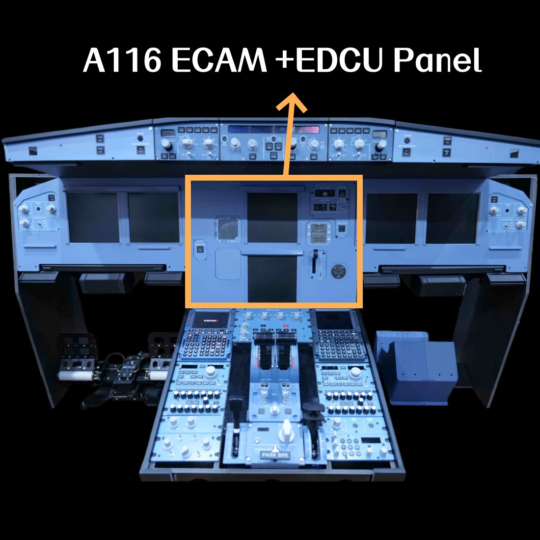 Rowsfire A116 1:1 Scale ECAM + EDCU Panel - Rowsfire